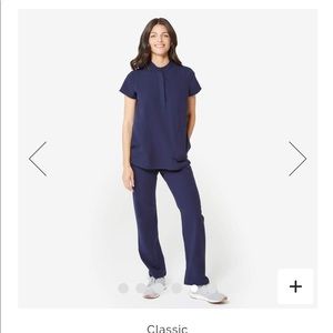 FIGS Navy Scrub Top